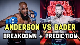 Corey Anderson vs Ryan Bader  Bellator 268 Prediction [upl. by Dnaltroc]