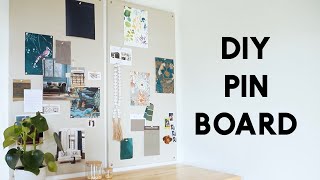 DIY Pin Board  Bulletin Board  Mood Board [upl. by Ahse]