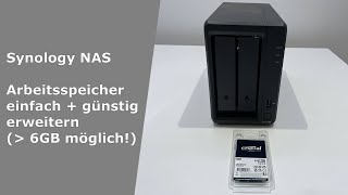 Synology NAS DiskStation  Arbeitsspeicher erweitern über 6GB RAM Upgrade  Anleitung DS720 [upl. by Nileuqaj722]