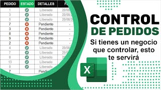 Elaborar un control de pedidos paso a paso en excel [upl. by Eatnoj745]