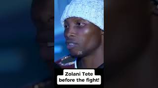 Zolani Tete interview before Casimero fight boxing quadroalas tetevscasimero [upl. by Zetnas]