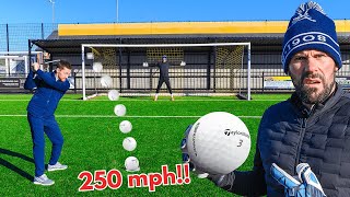 Using Golf Clubs to score 250 mph Goals vs Ben Foster [upl. by Askwith]