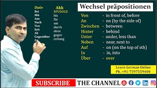 Wechselpräpositionen  Two way prepositions  German for beginners A2  Learn German [upl. by Mayor]