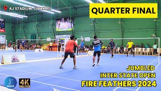 VEMBARASAN  MUTHUKUMAR vs THANU  JAYA  QUARTER FINAL  JUMBLED DOUBLES  FIRE FEATHERS2024 [upl. by Amahcen]