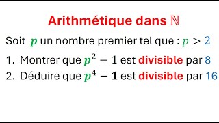 Arithmétique dans N  les nombres premiers  les diviseurs et les multiples  tronc commun [upl. by Aihsirt]