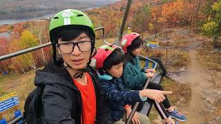 MontTremblant 2023 Gondola and Luge Thanksgiving Fall Colours [upl. by Auqcinahs684]