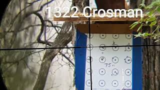 1322 Crosman25 yard groupsscope cam [upl. by Utimer799]