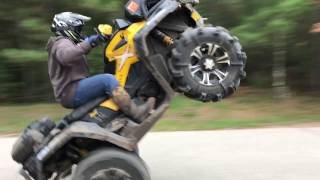 Can am XMR 1000 wheelie [upl. by Yelsiap]