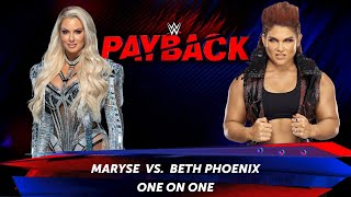 FULL MATCH  Maryse Vs Beth Phoenix WWE2k24 [upl. by Buderus]