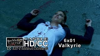 Castle 6x01 quotValkyriequot Beckett Gets Shot Several Times  Fakeout Shooting HDCC [upl. by Leiahtan]