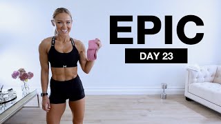 Day 23 of EPIC  Glutes and Abs Workout DUMBBELL NO REPEAT [upl. by Eelirrem]