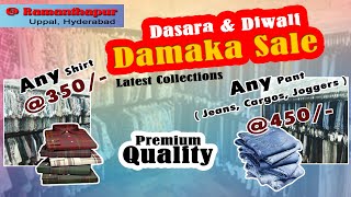 Any Shirts 350 Any Jeans 450  Dasara Bumper Sale  Festival Offers  Mens Wear  MM Fashion Studio [upl. by Eryt]