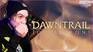 DAWNTRAIL JOB ACTIONS TRAILER REACTION  FFXIV [upl. by Wappes]