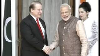 PM Shri Narendra Modi meets Pakistan PM Mr Nawaz Sharif  PMO [upl. by Pleione165]