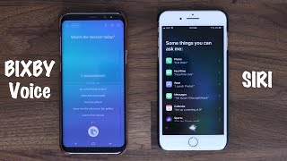 BIXBY Voice vs SIRI  Voice Assistant Comparison [upl. by Ahsirtal]