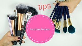 tips para limpiar brochas de maquillaje [upl. by Lamberto]