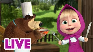 🔴 AO VIVO 👱♀️🐻 Masha e o Urso 🌯🧋 Piquenique na floresta 🍽️🧺 Masha and the Bear [upl. by Keeler]