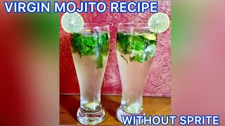 Virgin Mojito Recipe Without Sprite  How To Make Virgin Mojito With Eno [upl. by Eneladgam]