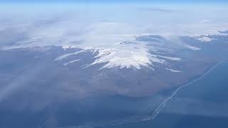 Hvannadalshnukur Iceland from SAS A350 CopenhagenLAX mountains airlines [upl. by Adonis445]