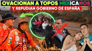 ESPAÑA HONRA a MEXICO Y RECHAZA SU GOBIERNO  ESPAÑOLES APLAUDIERON SIN PARAR a MEXICANOS [upl. by Adon]