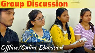 Group Discussion  offline and online Education Debate  Best English speaking class in LucknowEp1 [upl. by Lorola]