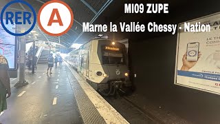 RER A MI09 ZUPE Marne la Vallée Chessy  Nation [upl. by Namaj170]