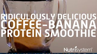 Ridiculously Delicious CoffeeBanana Protein Smoothie [upl. by Tahmosh428]