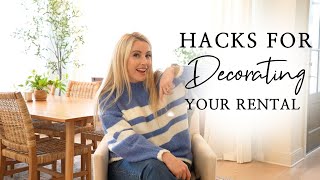 5 Tips to DECORATE Your Rental  Interior Design Hacks [upl. by Egroeg]