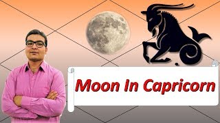 Moon in Capricorn Traits and Characteristics  Vedic Astrology [upl. by Mills]