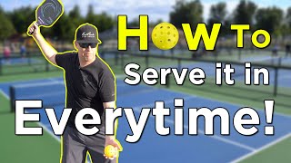 How to Serve Consistently In Pickleball  Pickleball Instruction [upl. by Kial739]