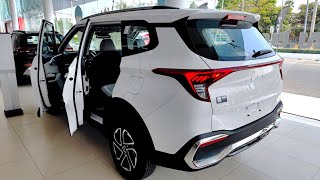 First Look  2023 KIA CARENS 15L SUV 6 Seats  White Color [upl. by Beattie]