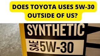 Toyota runs better on 5W30 or 0W20 What is the best viscosity for ToyotaLexus vehicles [upl. by Mikaela205]