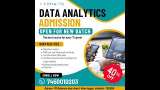 admission open for data analytics call 7450010203Placement support and govt certificate available [upl. by Lossa]