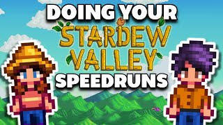 Doing YOUR Stardew Valley Speedruns With Therm [upl. by Henghold934]