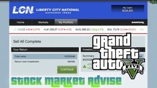 GTA 5  Stock Market TipAdvise  2 LCN Liberty City National [upl. by Ennadroj]