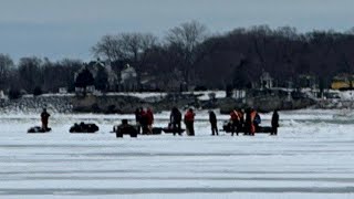 20 People Rescued From Floating Sheet of Ice [upl. by Econah]