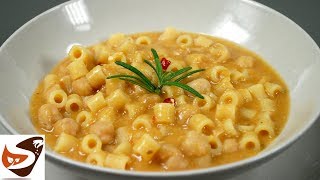 Pasta e ceci facile gustosa e salutare – Primi piatti [upl. by Wauters619]