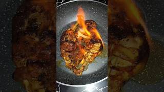 Chicken Tandoori with Old Monk fire asmr cooking shorts food subscribe chicken fireworks [upl. by Elylrac]