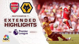 Arsenal v Wolves  PREMIER LEAGUE HIGHLIGHTS  8172024  NBC Sports [upl. by Sternberg]