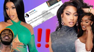 ‼️Cardi B VS Megan thee Stallion BEEF amp BACKSTABBING Glorilla Stuck in Between amp Pardison Fontaine [upl. by Connolly637]