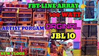 FBT LINE ARRAY 500 WATT ORIGINAL JBL LO 2000 JBL TOP STX 1800 WATT DISAN VLOGS [upl. by Ahto]