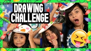 Christmas Drawing Challenge  CHALLENGES  GEM Sisters [upl. by Oinotnaocram]