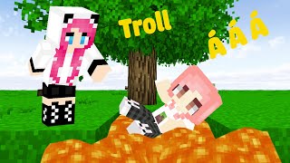 PANDA TROLL HEBI BẰNG CÁI NHÀ SIÊU NHỎ TRONG MINECRAFT [upl. by Ormand]