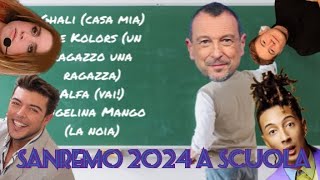 SANREMO 2024 A SCUOLA  PARODIA SANREMO 2024  L0LL0 ITA [upl. by Eerdua48]