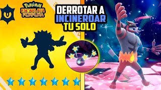 ✅como DERROTAR a INCINEROAR RAID 7 ✅TU SOLO ✅ESTRATEGIA  BUILD ✅Pokémon Escarlata y Purpura [upl. by Padraic]