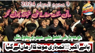 Hay Akbar Tumhari Maut Ka Armaan Le Gaya Noha party Afzal Ali Haedri Phool Nagar 09 Muharram 2024 [upl. by Suisyola]