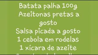 BACALHAU RECEITA FÁCIL E SABOROSA  BACALHAU A BRAZ [upl. by Molloy]