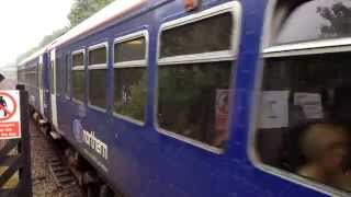 Class 155 Departing Bramley Yorkshire 190714 [upl. by Ejrog]