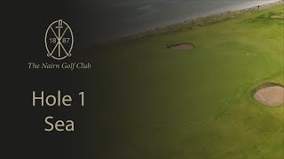 The Nairn Golf Club  Hole 1  Sea [upl. by Noby]