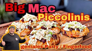 Big Mac Piccolinis vom Grill  Fingerfood  Partyfood [upl. by Eicram]